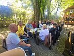 Empfang der Hammer G�ste im Biergarten