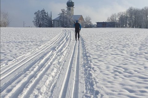 Die Baierbrunner Langlaufloipe